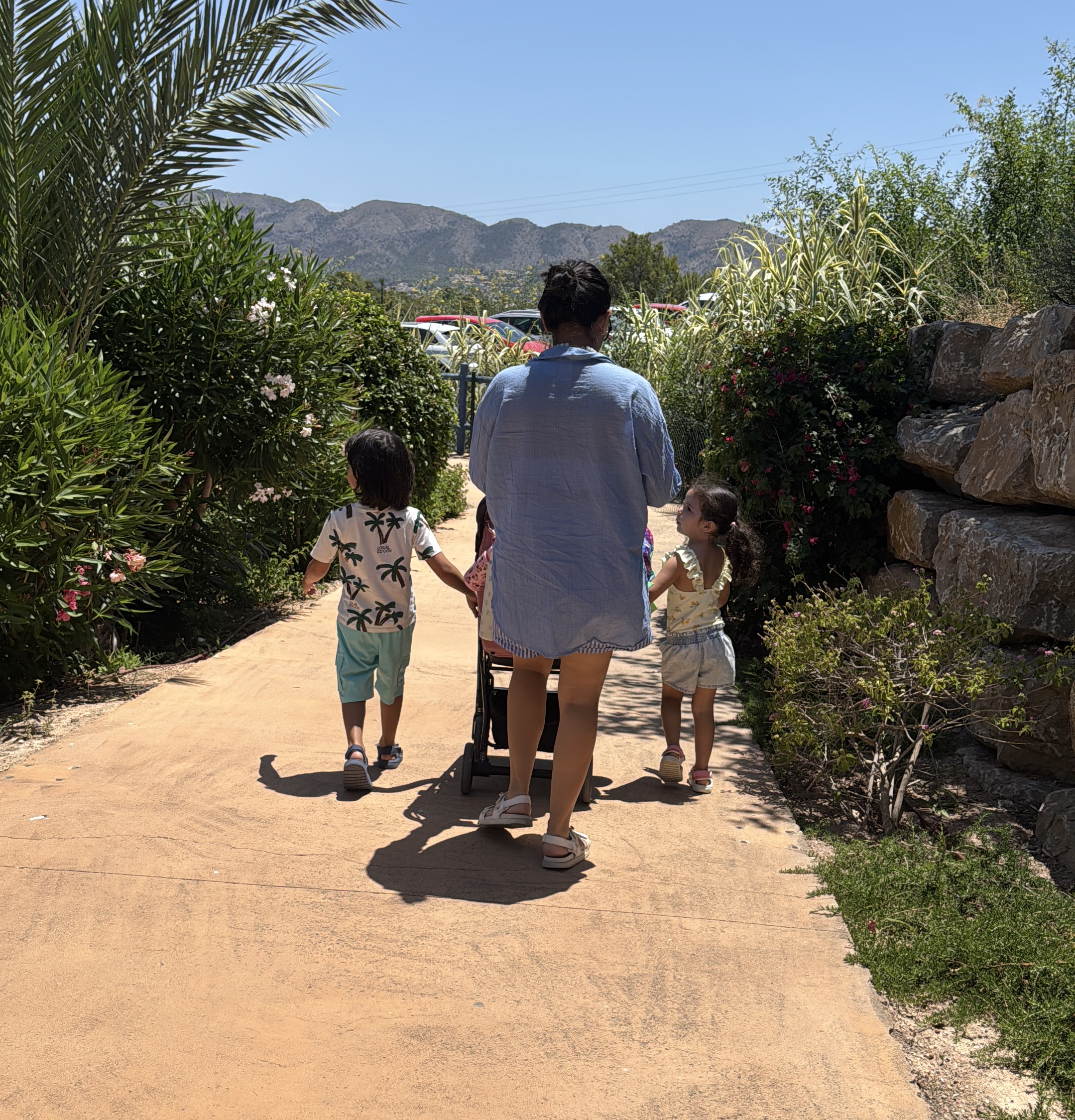 Family packing suitcases for a trip with kids